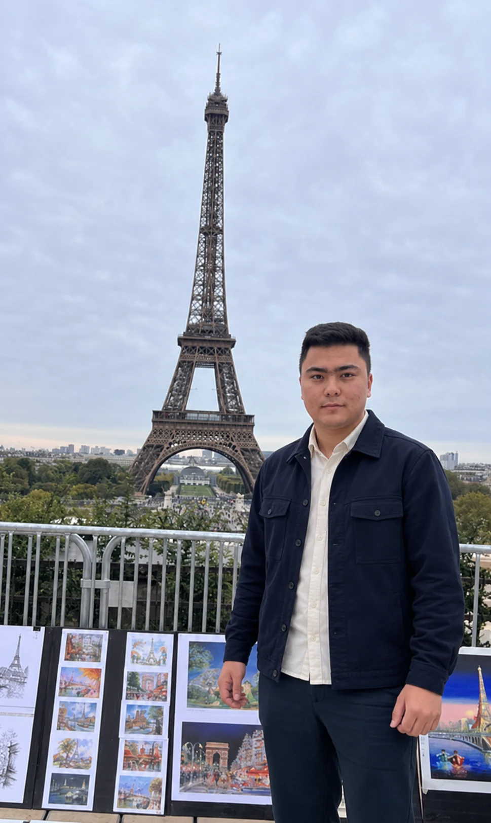 Silkbound co-founder visiting the Eiffel Tower in Paris